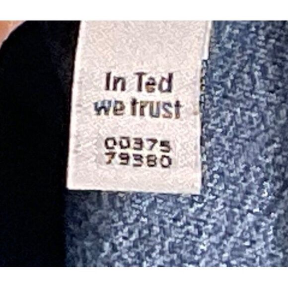 Ted Baker London Men's Polo Shirt Size M Blue Cotton Blend Plaid Collar - Picture 9 of 10